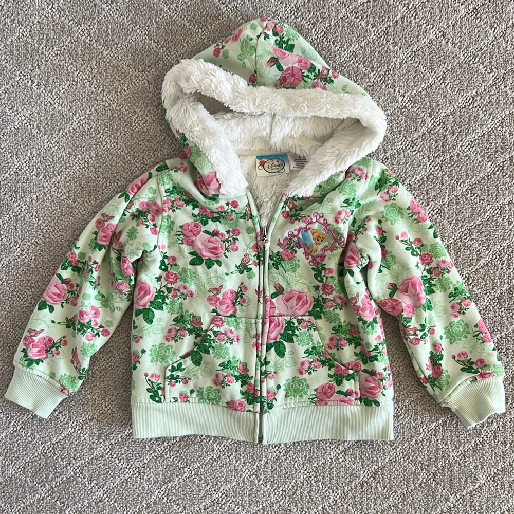 Girls Disney Tinkerbell Hoodie size 5